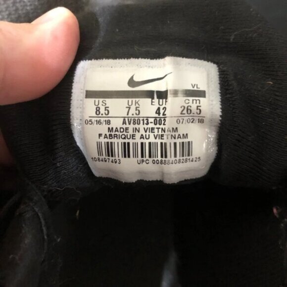 Nike Quest Running Shoes Sneakers Men’s 8.5 Low  Top Lace Up Black - Picture 4 of 9